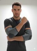 Elbow Support Brace | Adjustable Compression Sleeve For Pain Relief, Stability & Recovery | Unisex Ergonomic Design | 1 Pair Grey