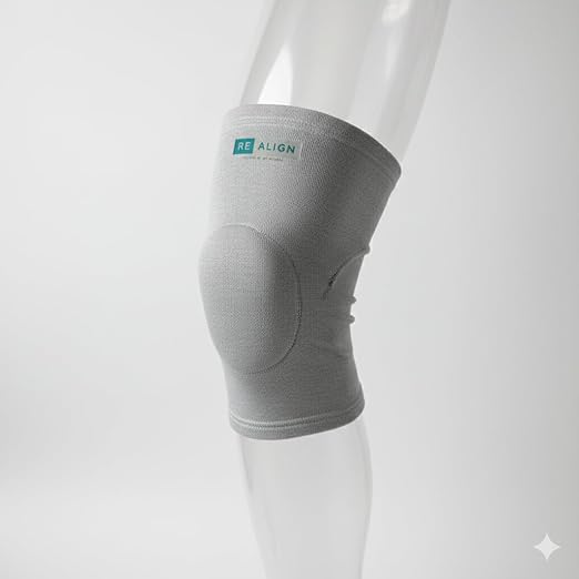 Cotton Knee Cap | Gentle Support Sleeve For Comfort Stability And Stress Relief | Soft Breathable Stretchable Fabric For Daily Use And Light Workouts | Unisex 1 Pair